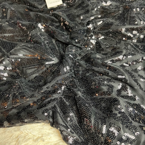 New Jessica Simpson black sequin cocktail dress size 4 - Picture 8 of 13